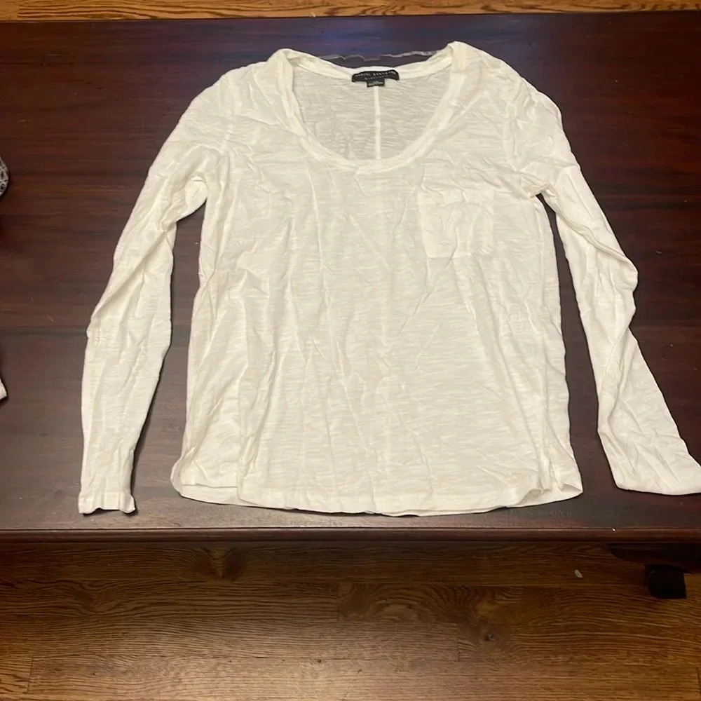 Social Standard by sanctuary long sleeve white t shirt size M
